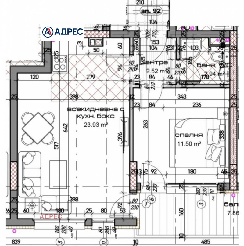 De vânzare  1 dormitor Varna , Mladost 1 , 68 mp | 28684935
