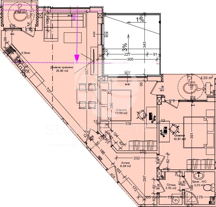 Продава  3-стаен град Бургас , Зорница , 112 кв.м | 91434788 - изображение [3]