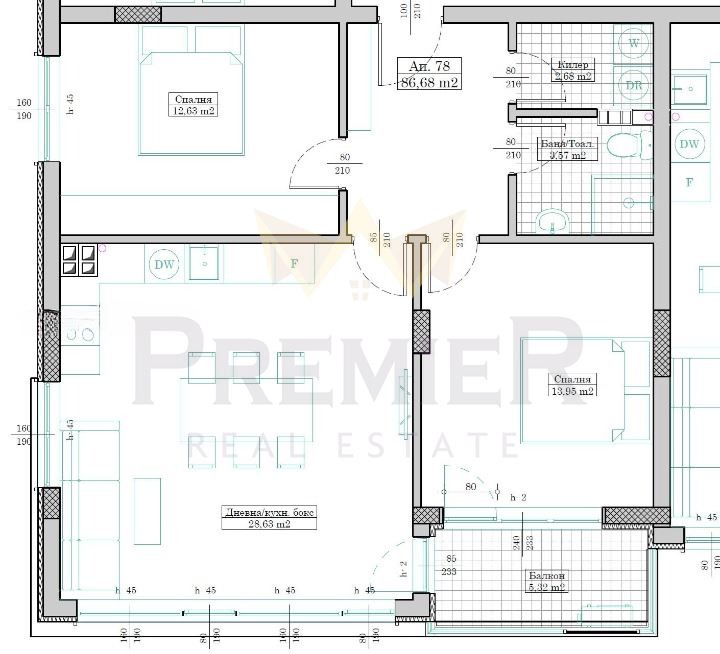 À venda  2 quartos Varna , Pobeda , 98 m² | 79116174 - imagem [6]
