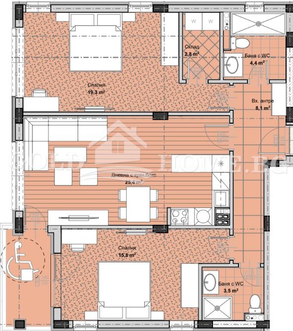 Продава 3-СТАЕН, гр. Пловдив, Остромила, снимка 2 - Апартаменти - 52535671