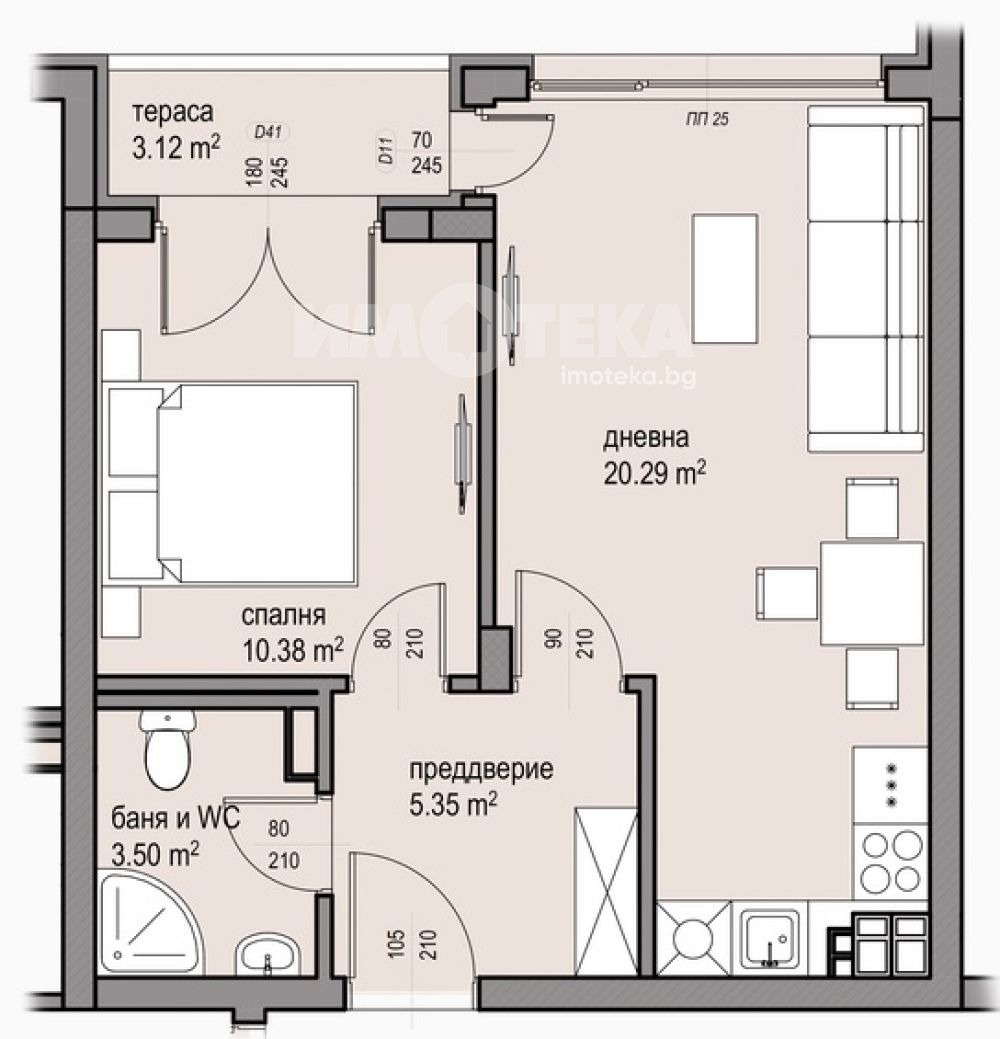 Продава 2-СТАЕН, гр. София, Малинова долина, снимка 4 - Апартаменти - 53948222