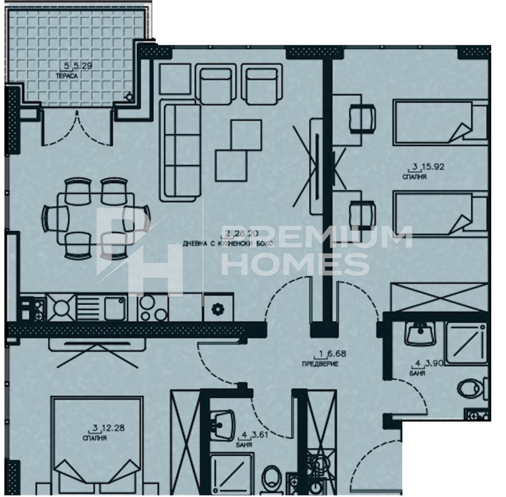 Продава 3-СТАЕН, гр. София, Малинова долина, снимка 6 - Апартаменти - 54639689