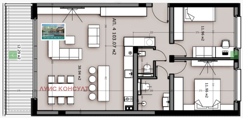 Продава 3-СТАЕН в град Монтана, в.з. Юг - 125 кв.м / 175 000 € » 342 270.25 лв., ЛУИС КОНСУЛТ