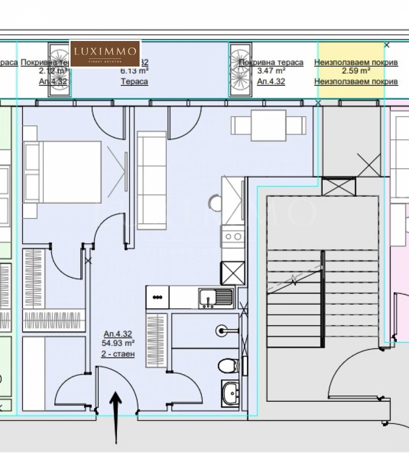 Продава 2-СТАЕН, гр. София, Дианабад, снимка 2 - Aпартаменти - 48619181