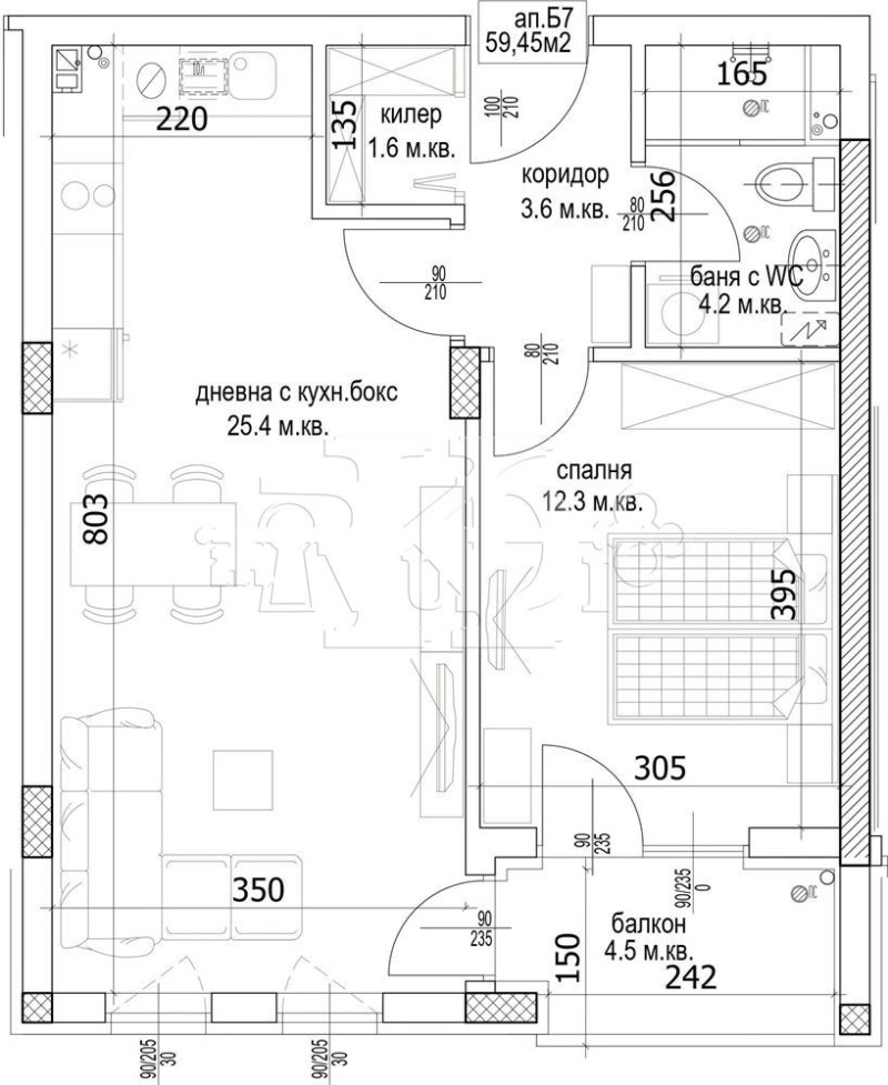 Na sprzedaż  1 sypialnia Warna , Kajsiewa gradina , 69 mkw | 76579398 - obraz [2]
