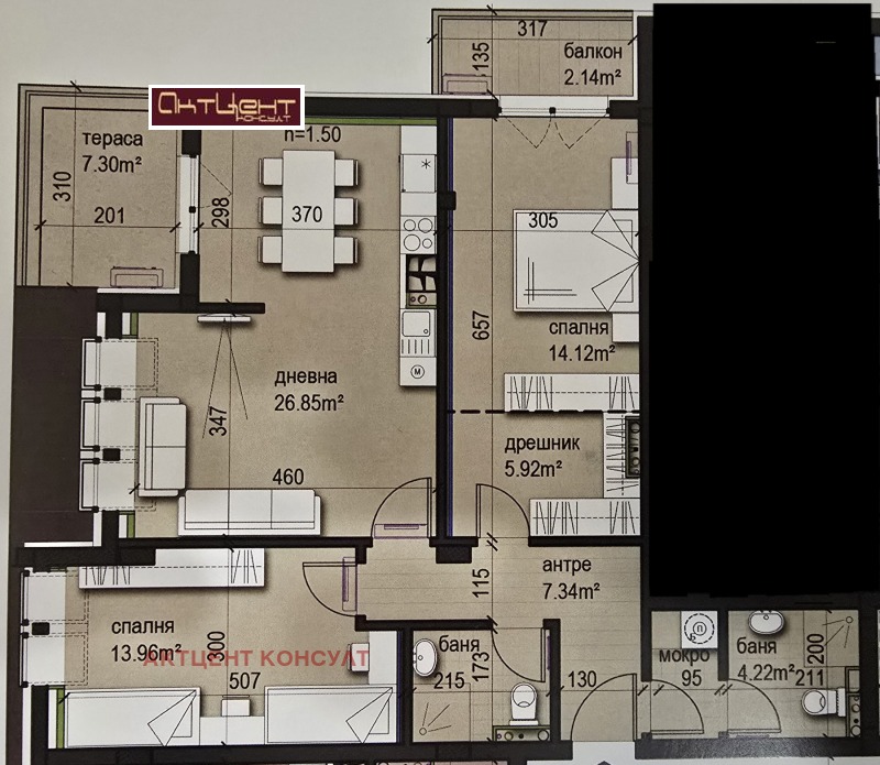 For Sale  2 bedroom Sofia , Pavlovo , 114 sq.m | 26935273 - image [2]