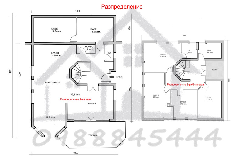 Продава КЪЩА, гр. София, гр. Банкя, снимка 6 - Къщи - 52837034