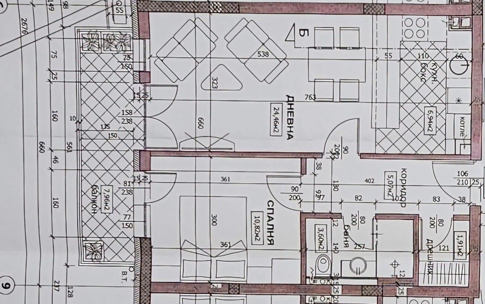 Продава 2-СТАЕН, гр. Костинброд, област София област, снимка 3 - Апартаменти - 55112449