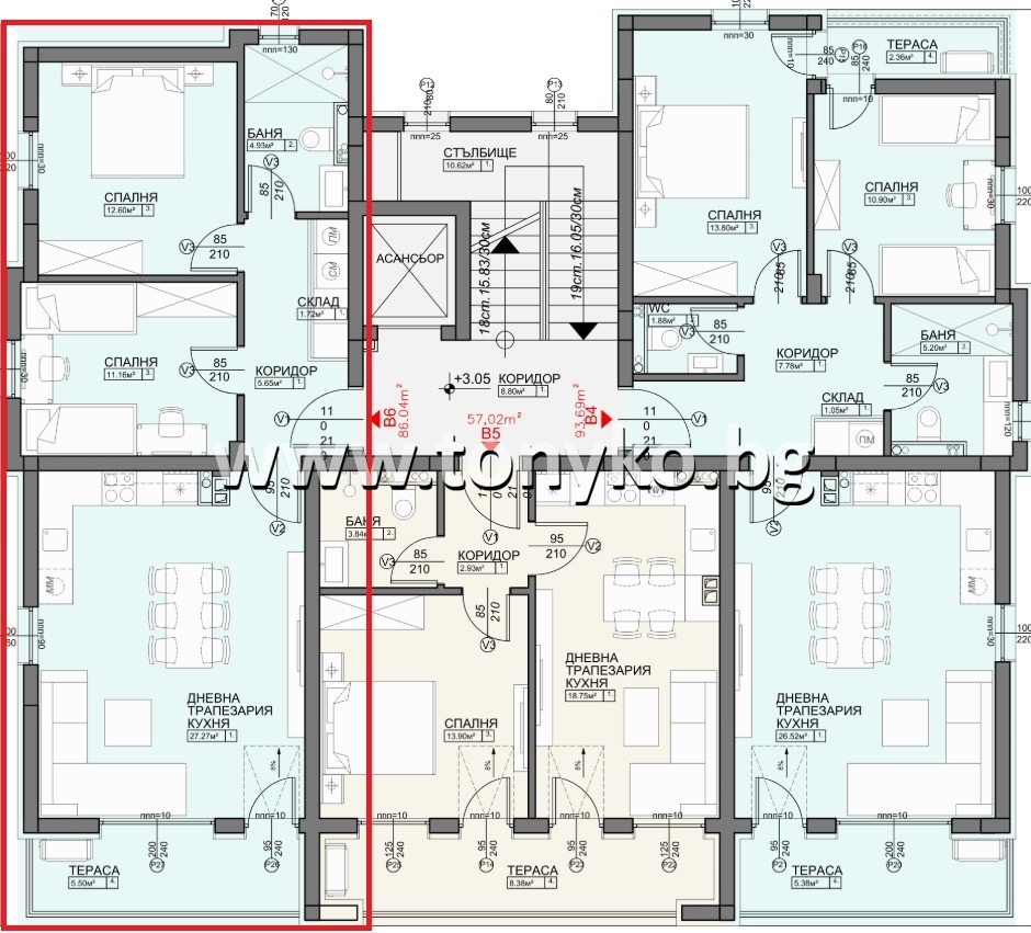 Продава 3-СТАЕН, гр. Пловдив, Остромила, снимка 6 - Апартаменти - 55558641