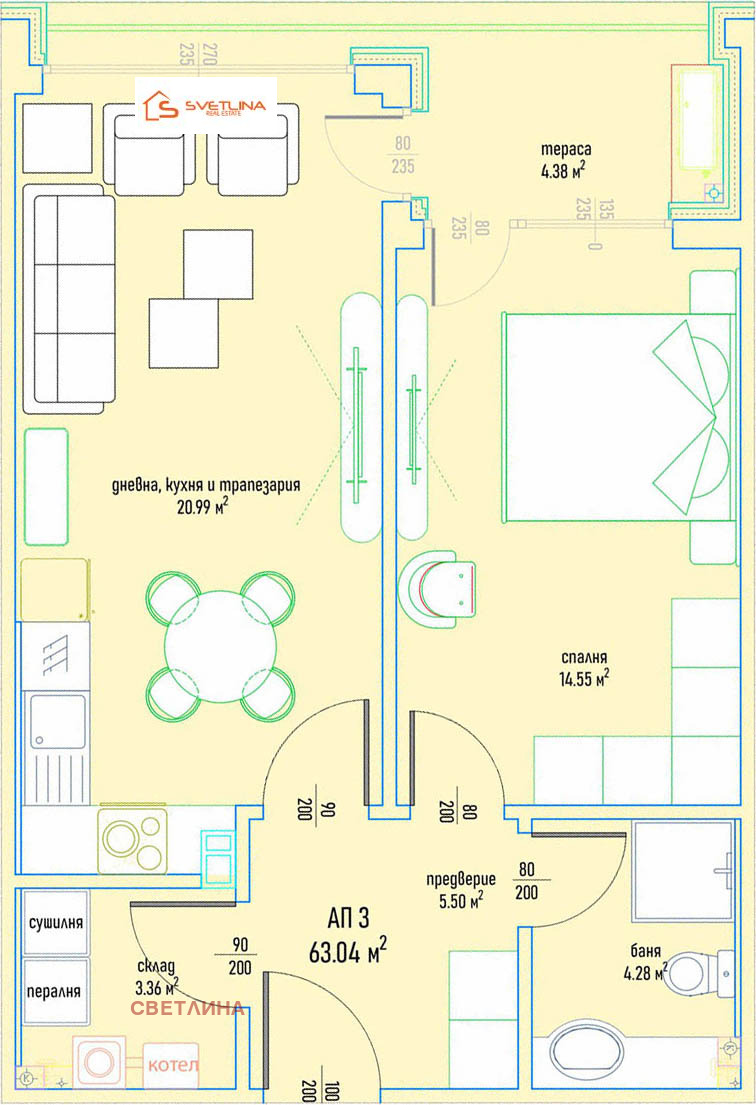 Продава 2-СТАЕН, гр. София, Дървеница, снимка 8 - Апартаменти - 53705557