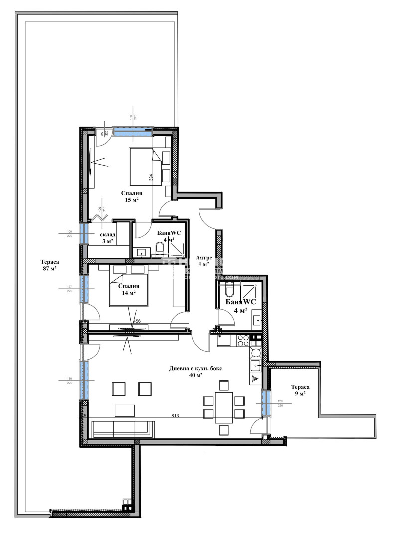 Продава 3-СТАЕН, гр. Пловдив, Въстанически, снимка 2 - Aпартаменти - 44542105