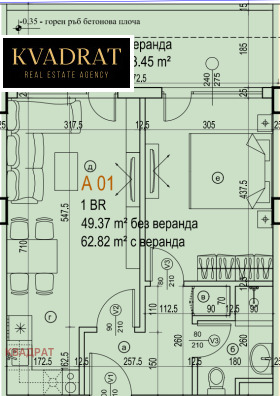 1 hálószoba Manastirski livadi, Sofia 4