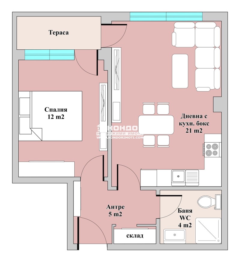 Продава 2-СТАЕН, гр. Пловдив, Тракия, снимка 8 - Апартаменти - 53172219