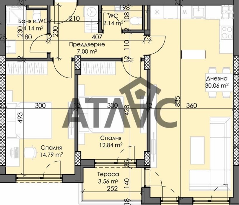 Продава  3-стаен град Пловдив , Тракия , 104 кв.м | 58067385