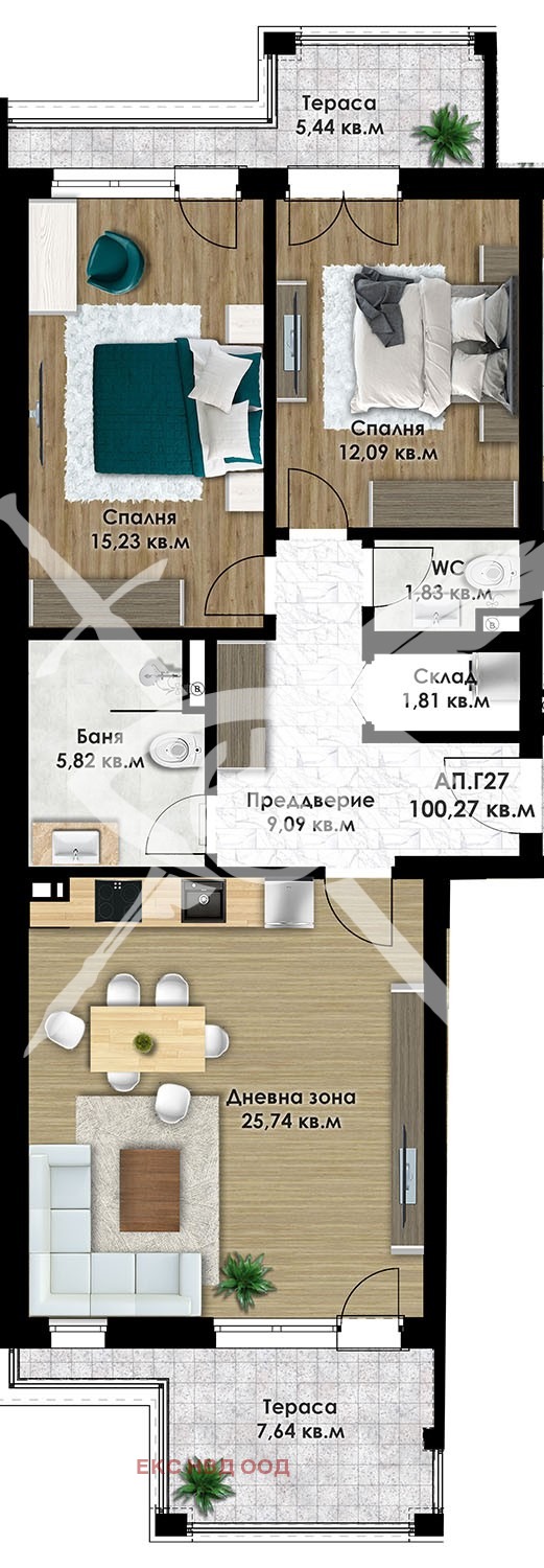 Продава 3-СТАЕН, гр. Пловдив, Остромила, снимка 1 - Aпартаменти - 49505622