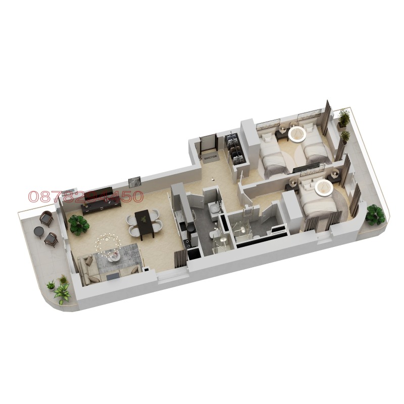 Продава 3-СТАЕН, гр. Варна, Трошево, снимка 2 - Апартаменти - 53032576