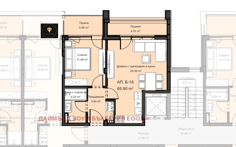 Продава 2-СТАЕН, гр. Пловдив, Остромила, снимка 2 - Апартаменти - 53349339
