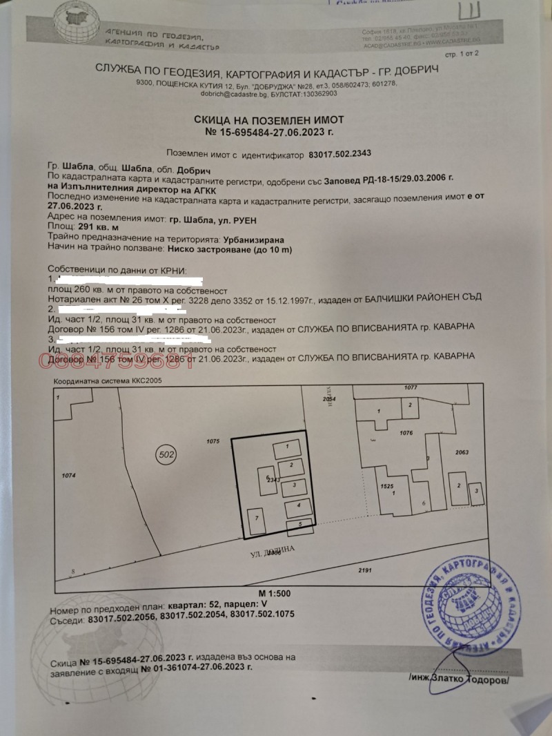 Продава ПАРЦЕЛ, гр. Шабла, област Добрич
