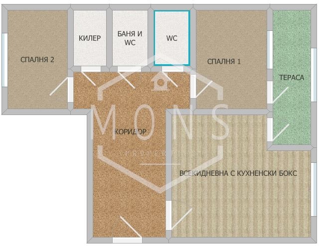 Продава 3-СТАЕН, гр. Севлиево, област Габрово, снимка 15 - Апартаменти - 55788664