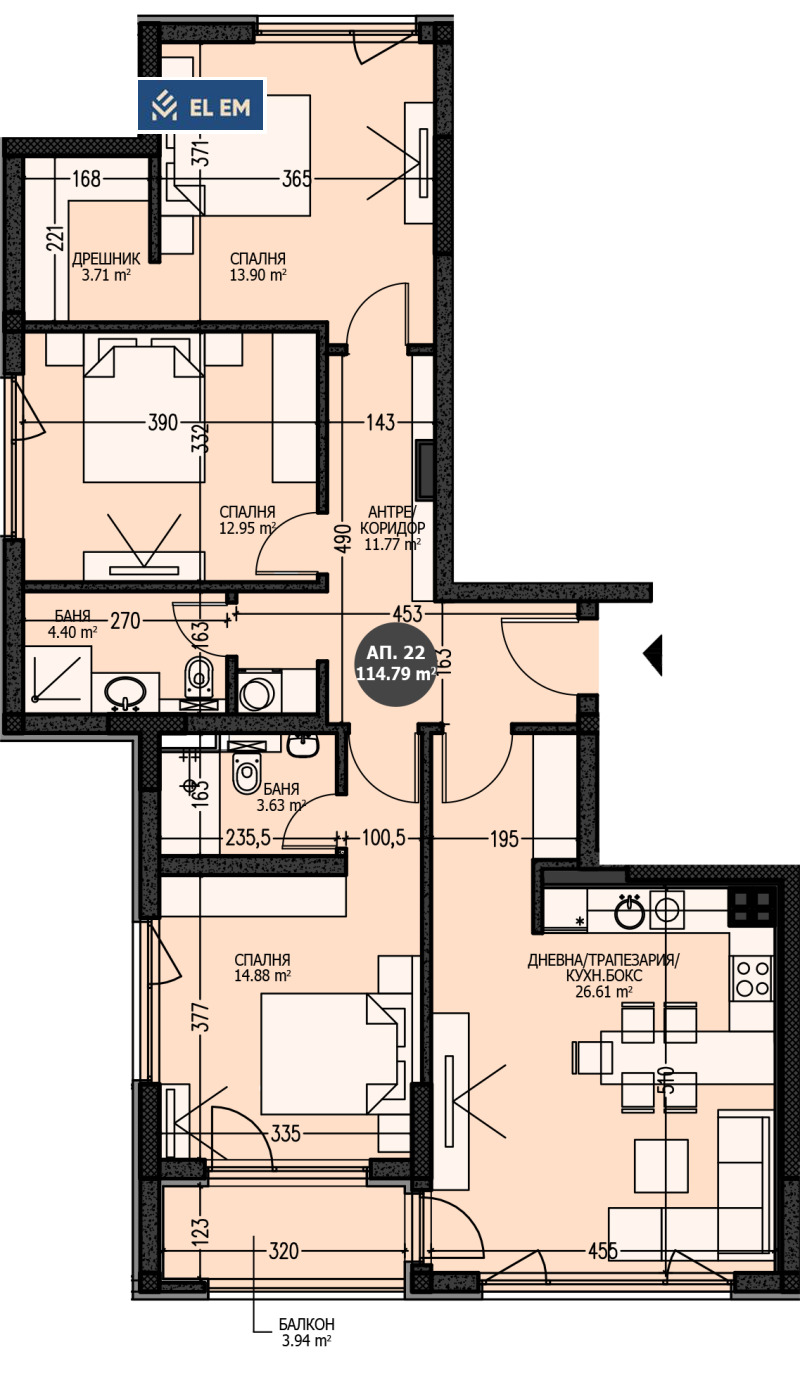 Продава 4-СТАЕН, гр. София, Младост 4, снимка 6 - Апартаменти - 52421685