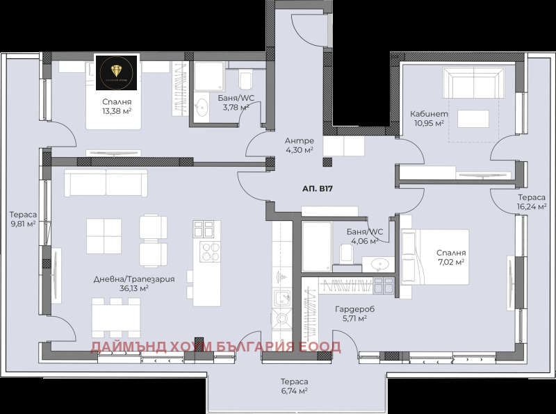 Продава 4-СТАЕН, гр. Пловдив, Христо Смирненски, снимка 2 - Aпартаменти - 49542028