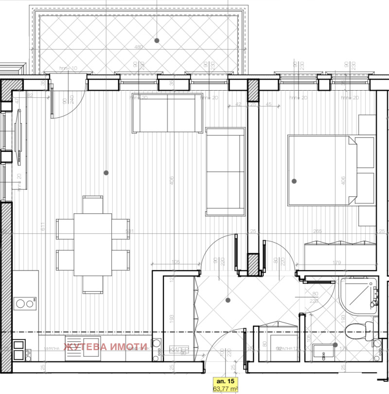 Til salg  1 soveværelse region Plovdiv , Karlovo , 76 kvm | 21967971 - billede [17]