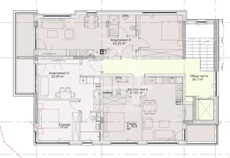 На продаж  1 спальня София , Левски , 75 кв.м | 15038754 - зображення [2]