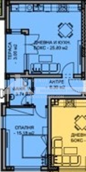 Продается  1 спальня Пловдив , Остромила , 78 кв.м | 54686889 - изображение [3]