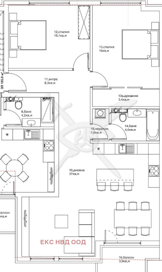 Продава 3-СТАЕН, гр. Пловдив, Кючук Париж