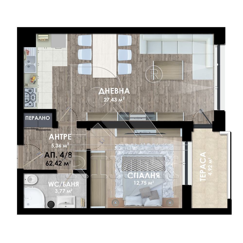 Продава 2-СТАЕН, гр. Пловдив, Западен, снимка 5 - Апартаменти - 54829269