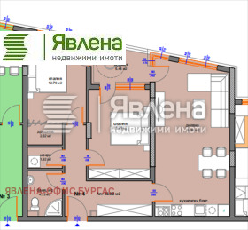 2 спаваће собе Меден рудник - зона Д, Бургас 1