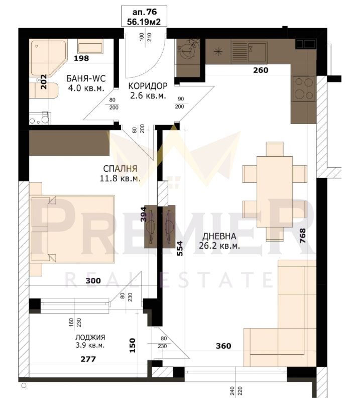 Продава 2-СТАЕН, гр. Варна, Кайсиева градина, снимка 6 - Апартаменти - 52747148