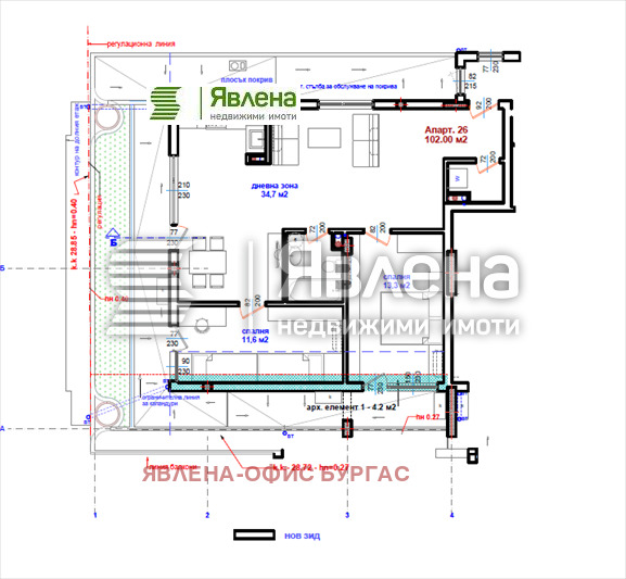 Продава  3-стаен град Бургас , Възраждане , 117 кв.м | 89283564 - изображение [12]