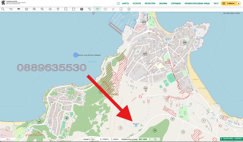 Na sprzedaż  Działka region Burgas , Sozopol , 559 mkw | 84024461 - obraz [2]