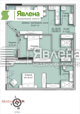 3-стаен град София, Кръстова вада 2