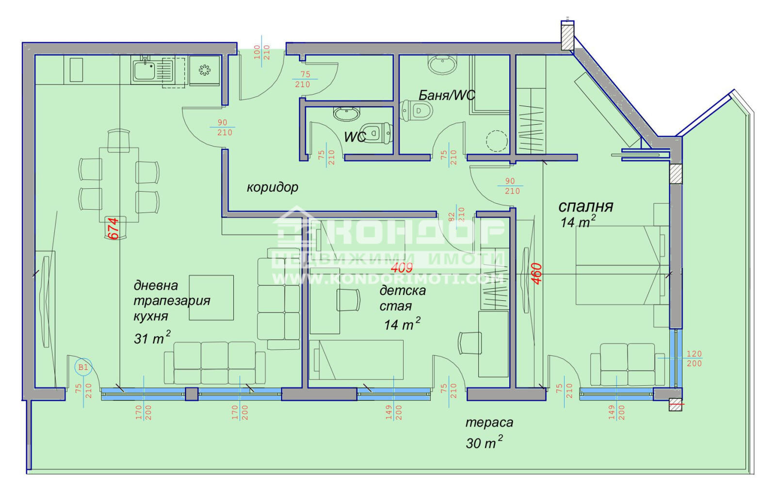 Продава 3-СТАЕН, гр. Пловдив, Кючук Париж, снимка 3 - Апартаменти - 54462764