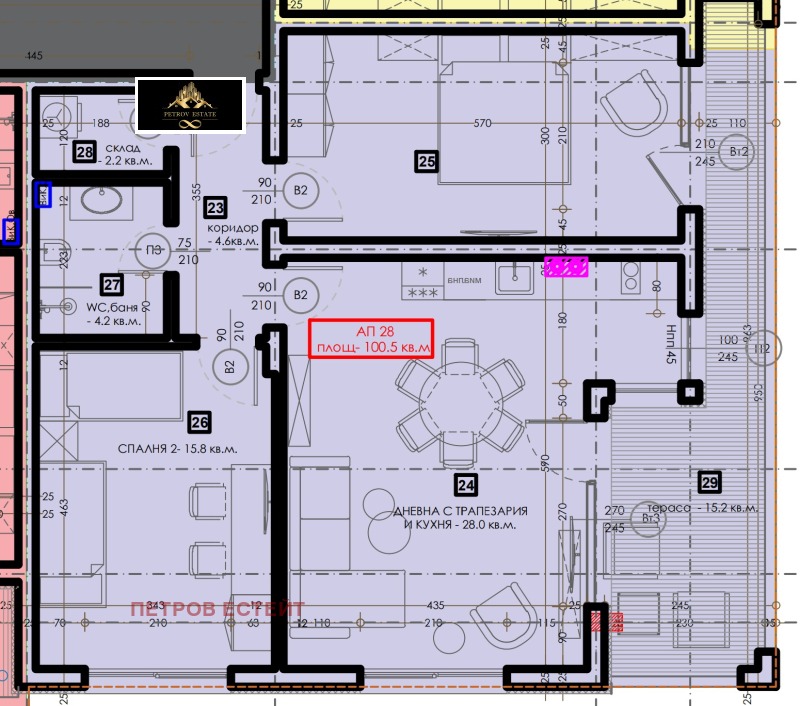 Продава 3-СТАЕН в област Пазарджик, гр. Велинград - 118 кв.м / 112 100 € » 219 248.54 лв., ПЕТРОВ ЕСТЕЙТ