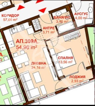 Продава  2-стаен град Бургас , Сарафово , 54 кв.м | 70535997