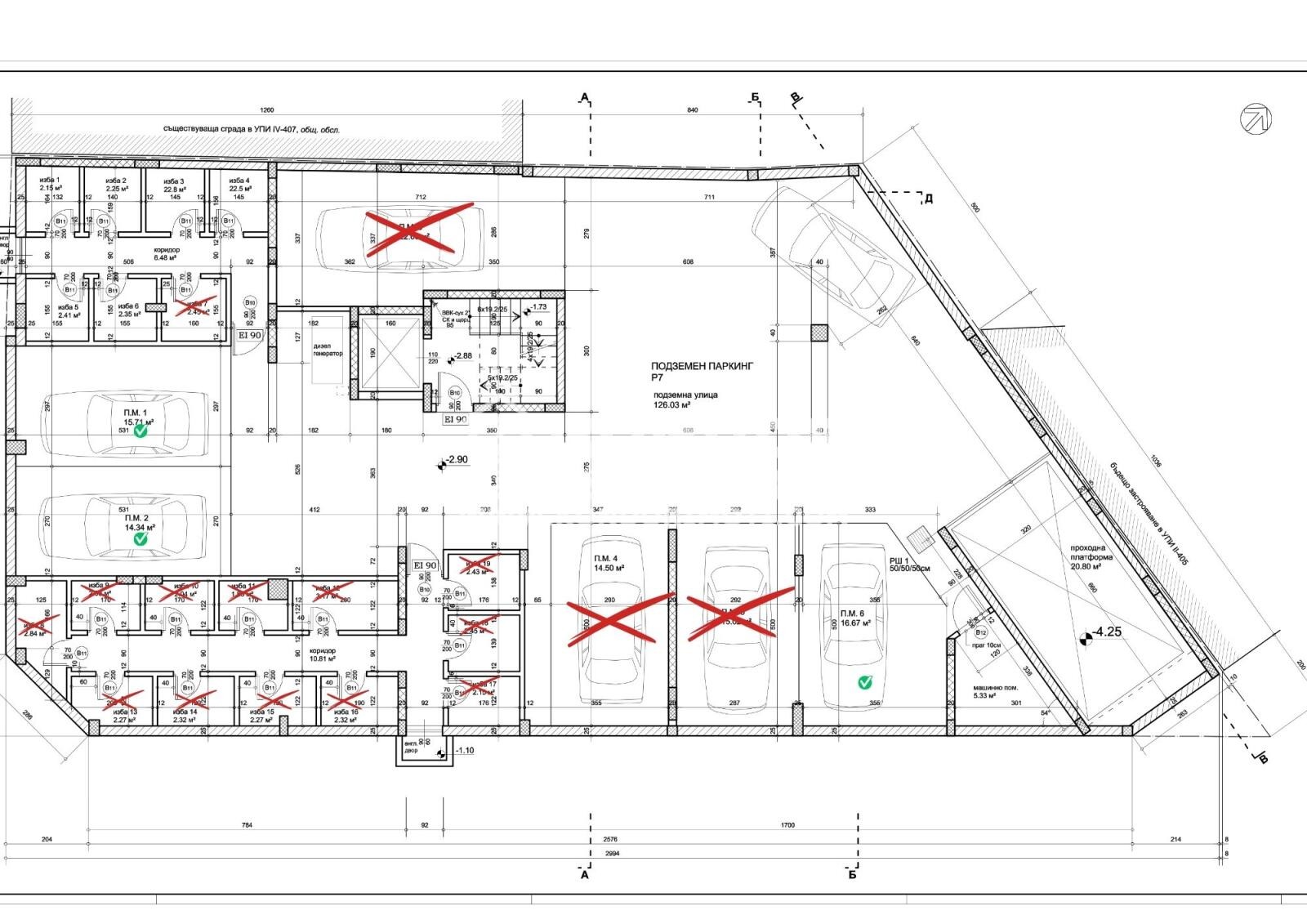 Продава ГАРАЖ, ПАРКОМЯСТО, гр. Пловдив, Център, снимка 4 - Гаражи и паркоместа - 54192668