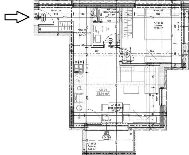 Te koop  1 slaapkamer Sofia , 7-mi 11-ti kilometar , 70 m² | 20818154 - afbeelding [17]