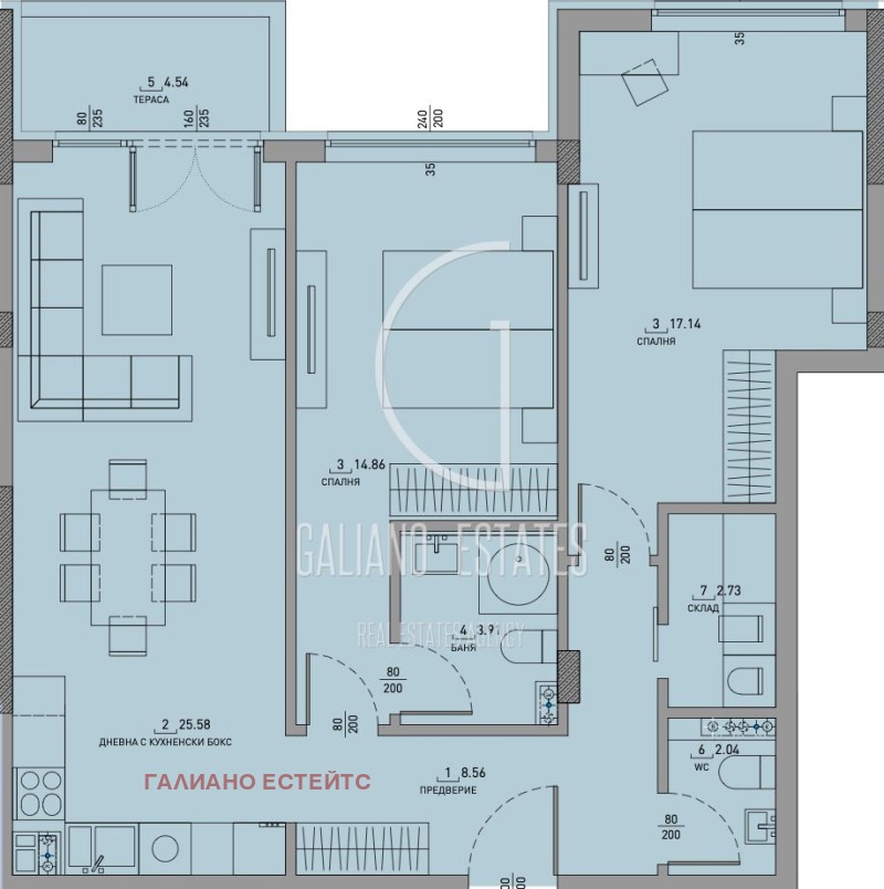 Продава 3-СТАЕН, гр. София, Малинова долина, снимка 3 - Апартаменти - 52647126