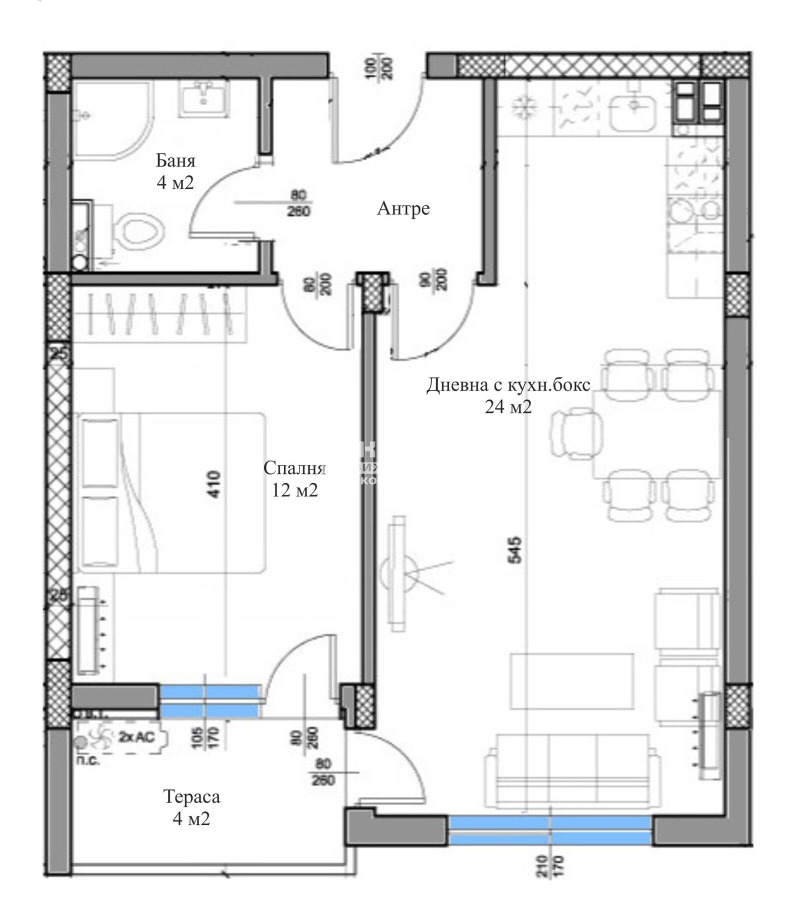 Till salu  1 sovrum Plovdiv , Vastanitjeski , 70 kvm | 51695131 - bild [5]
