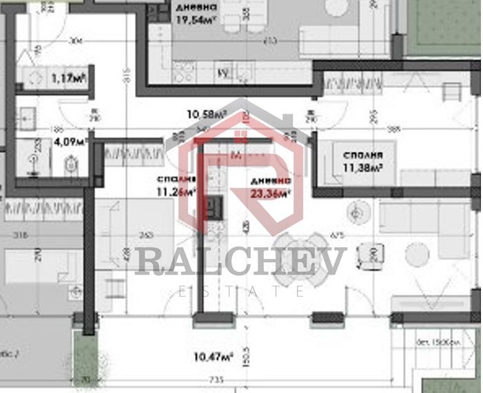 À venda  2 quartos Varna , Levski 2 , 88 m² | 53136697