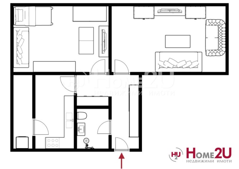 Zu verkaufen  1 Schlafzimmer Plowdiw , Hristo Smirnenski , 58 qm | 60029779 - Bild [7]