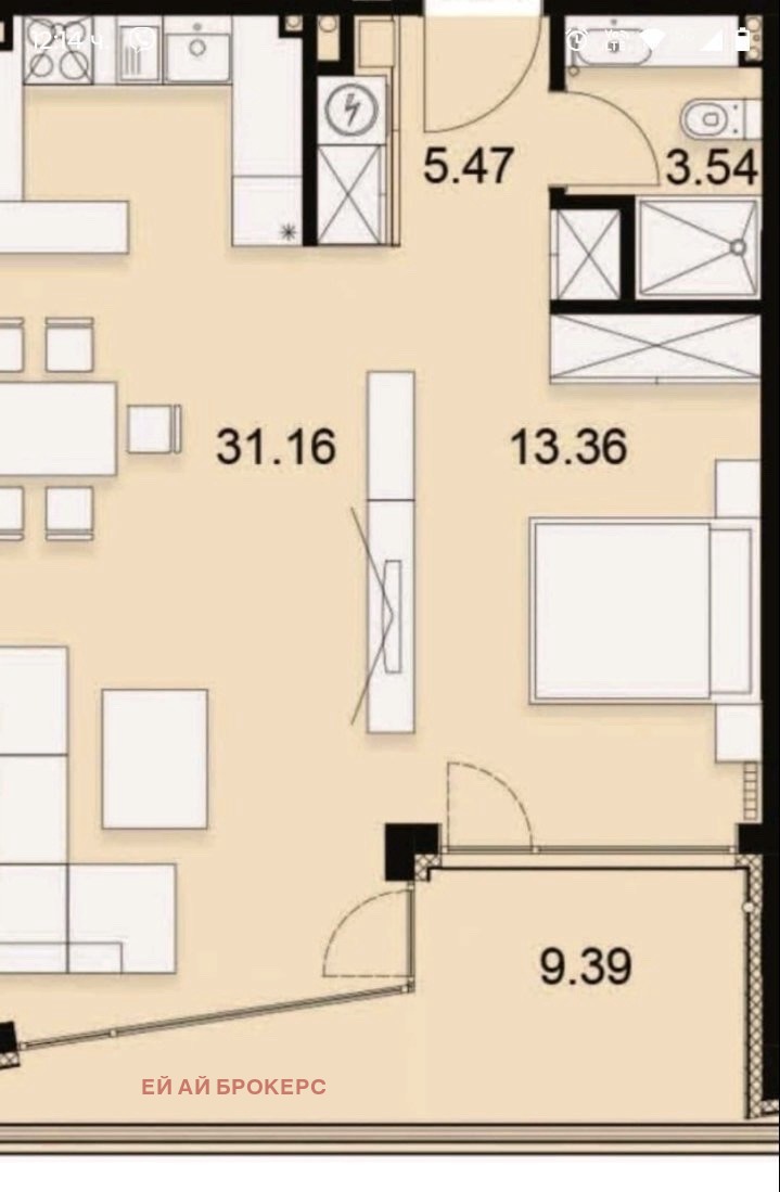 Na prodej  1 ložnice Sofia , Simeonovo , 82 m2 | 41039943 - obraz [6]