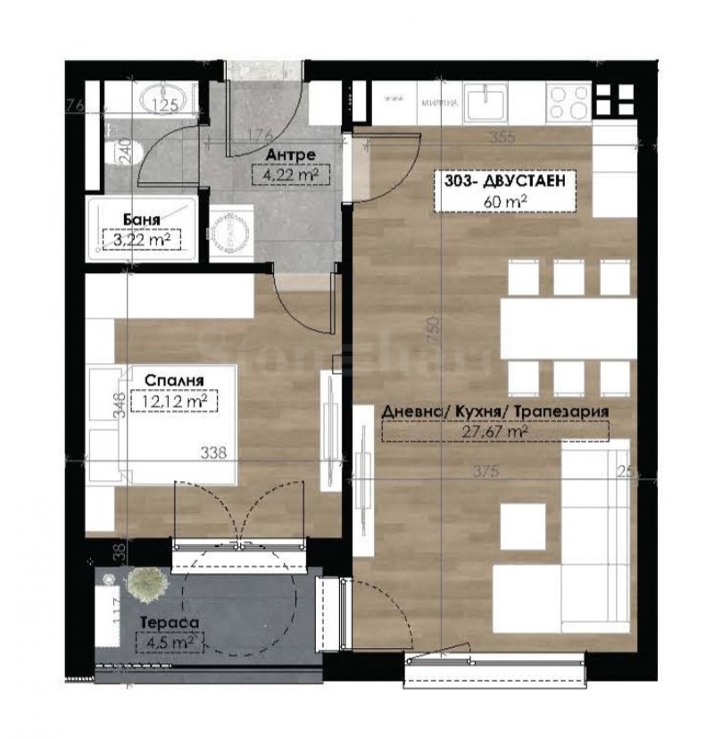 Продава 2-СТАЕН, гр. София, Витоша, снимка 3 - Апартаменти - 53107239