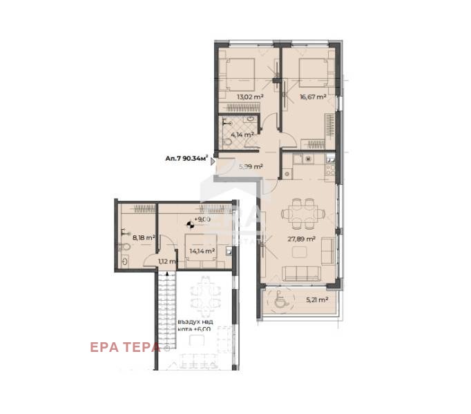 Продава 3-СТАЕН, гр. София, с. Бистрица, снимка 3 - Апартаменти - 54408971