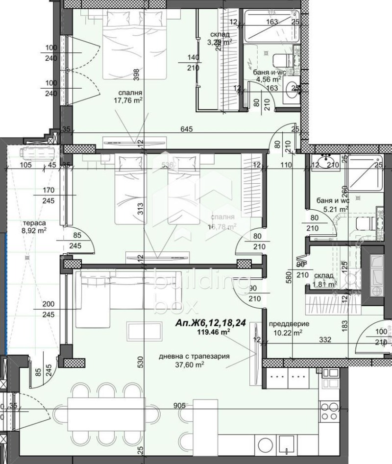Продаја  2 спаваће собе Пловдив , Тракија , 141 м2 | 13839208 - слика [2]