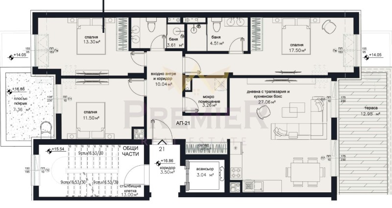 Продава 4-СТАЕН, гр. София, Зона Б-18, снимка 7 - Aпартаменти - 48912237