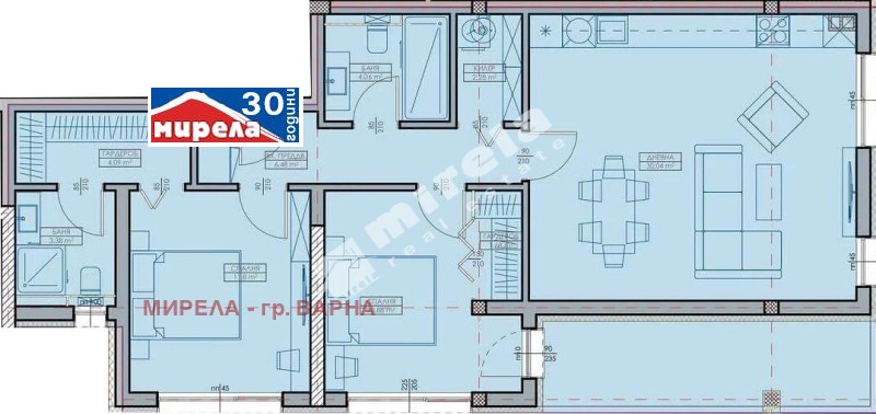 Продава 3-СТАЕН, гр. Варна, Кайсиева градина